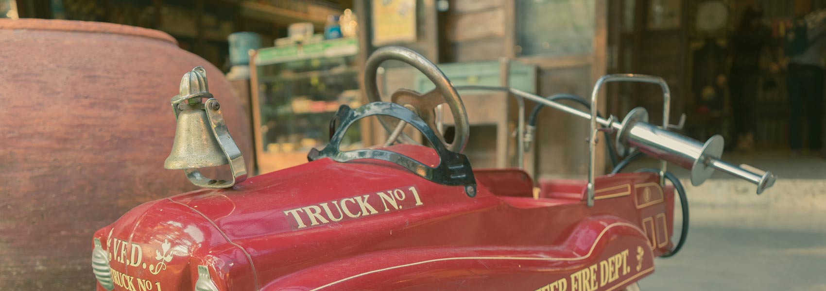 antique toy fire truck