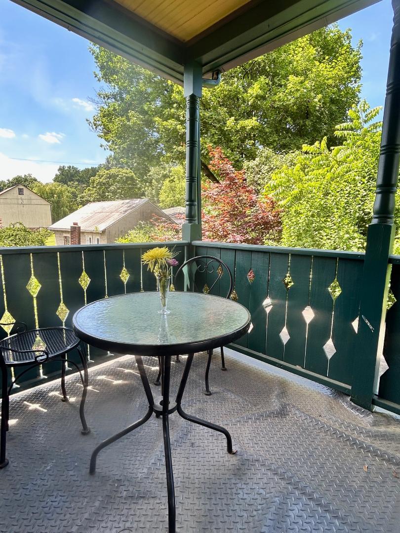 Outdoor seating area of Cobalt Room